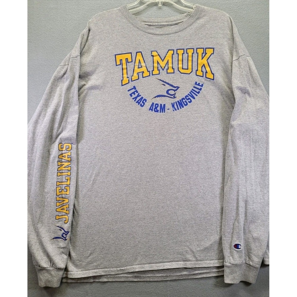 Champion Texas A&M Kingsville Sweatshirt Mens Size 2XL Javelinas On Sleeve